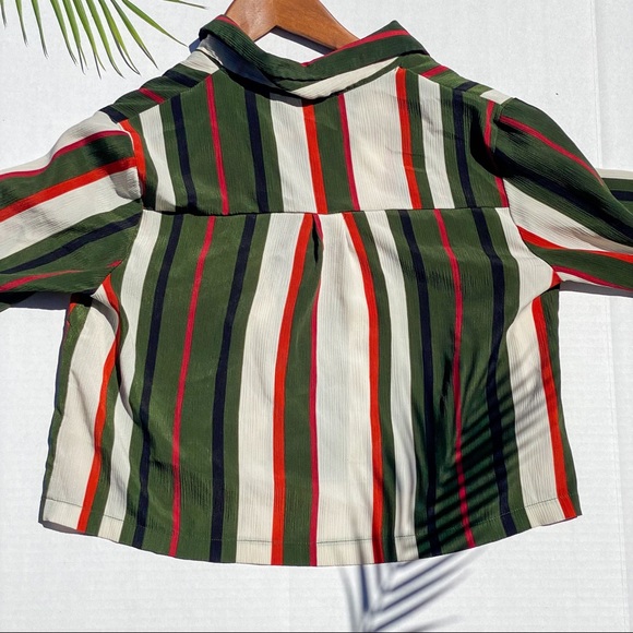 Forever 21 Small Crop Long Sleeve Stripes - Picture 7 of 7